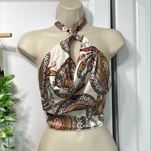 Wrap Crop Top NWT (bellanblue)